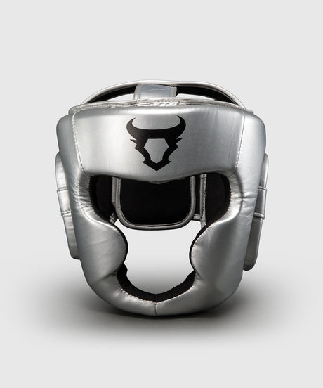 Ringhorns Charger Hoofdbeschermer Zilver/Zwart - vooraanzicht