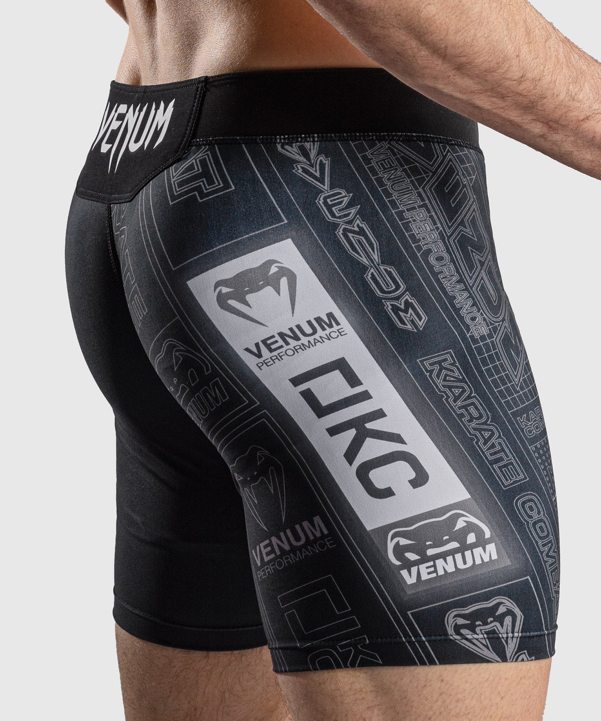 Venum Compressiebroek Karate Combat - Zwart/Grijs
