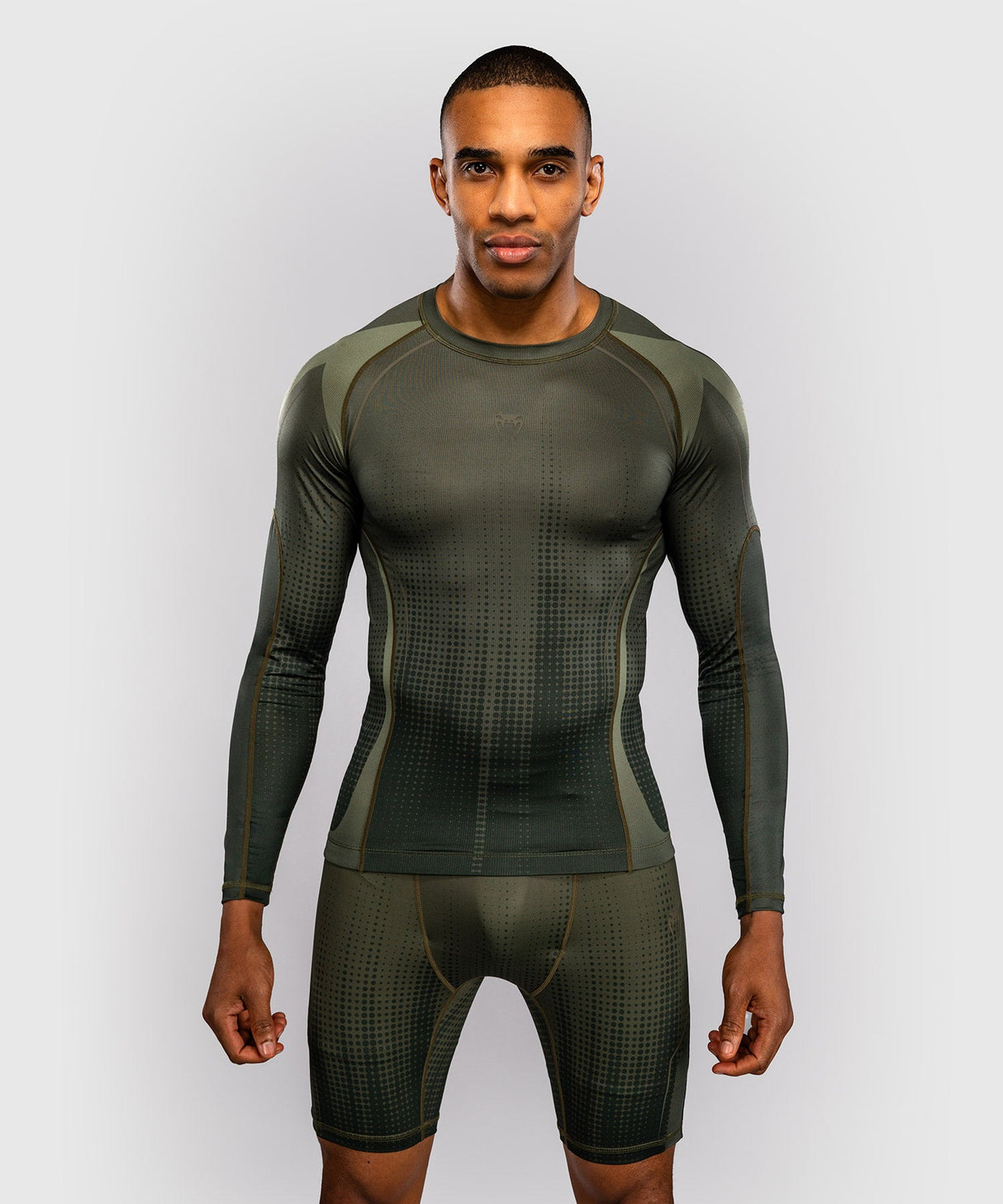 Venum Rashguard Stealth - Kaki/Legergroen