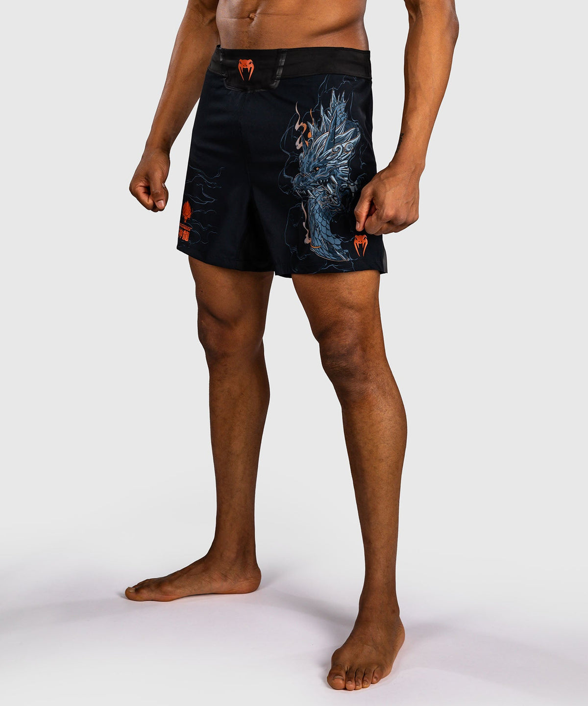 Venum MMA Shorts Thunder Dragon - Zwart/Grijs/Koper
