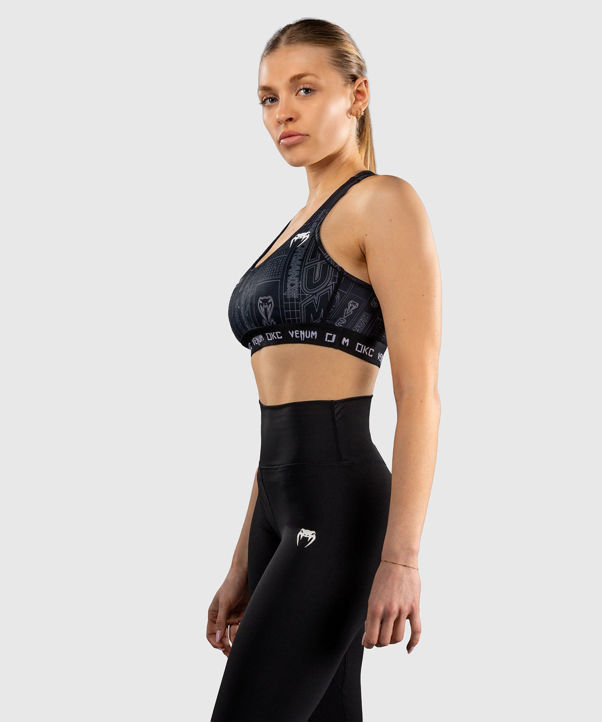 Venum Karate Combat Sportbeha - Zwart/Grijs