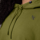 Hayabusa Hoodie Cozy Fleece Dames - Olijfgroen