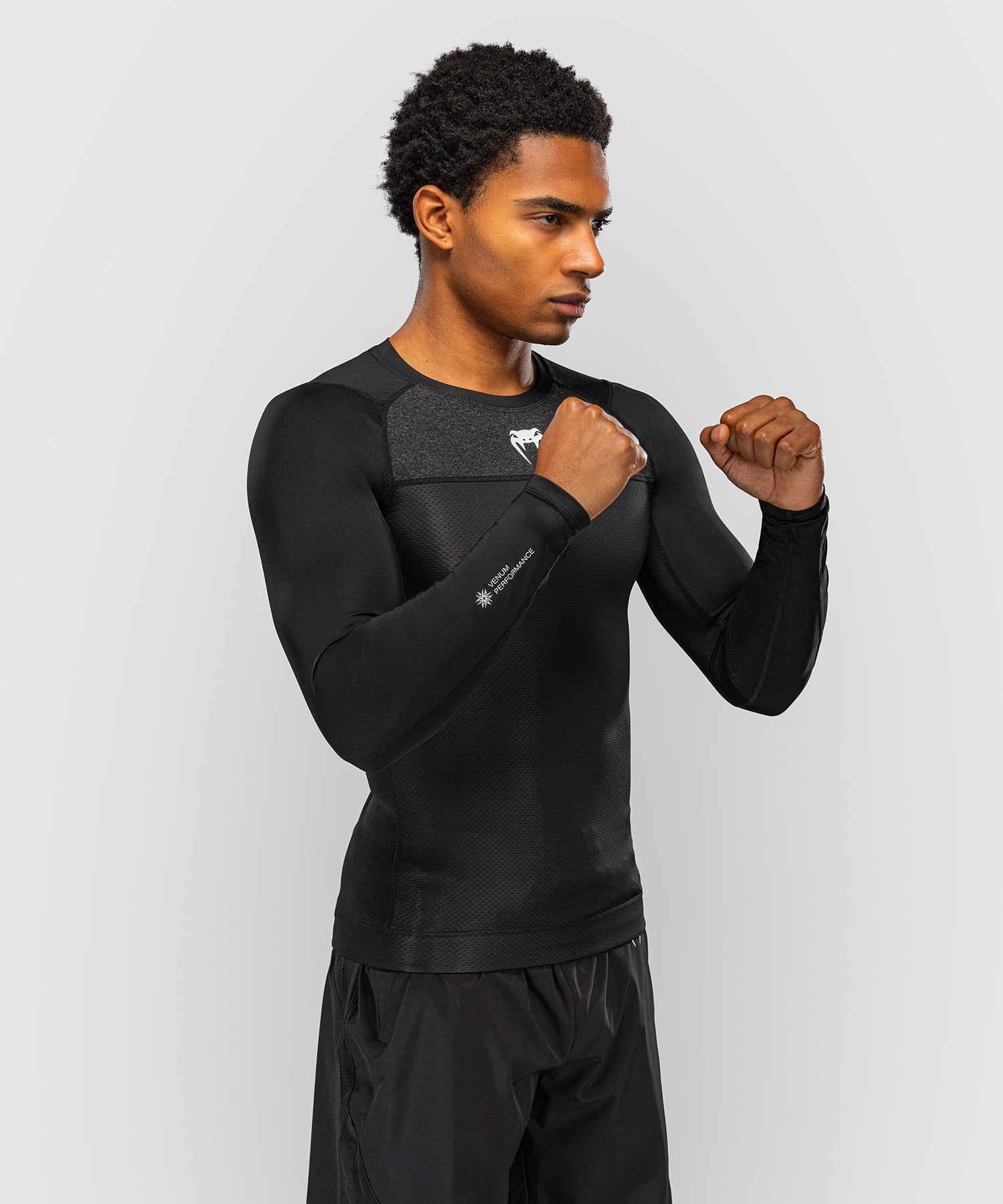 Venum Rashguard G-Fit Scale Lange Mouwen - Zwart