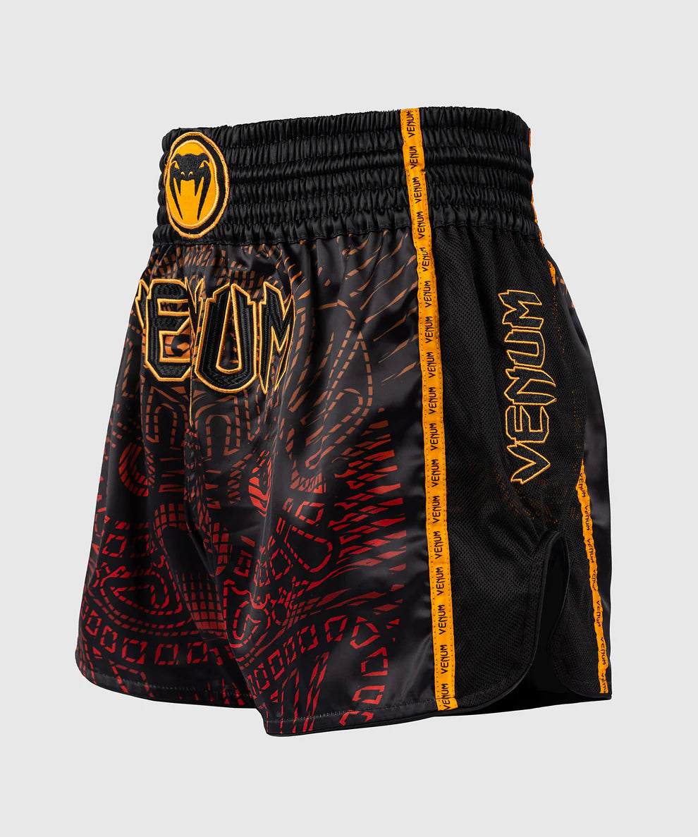 Venum Muay Thai Shorts Quetzal Fury - Zwart/Rood/Goud