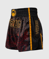 Venum Muay Thai Shorts Quetzal Fury - Zwart/Rood/Goud