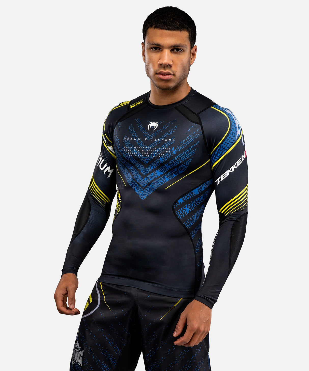 Venum Rashguard TEKKEN 8 King - Zwart/Geel - foto 2