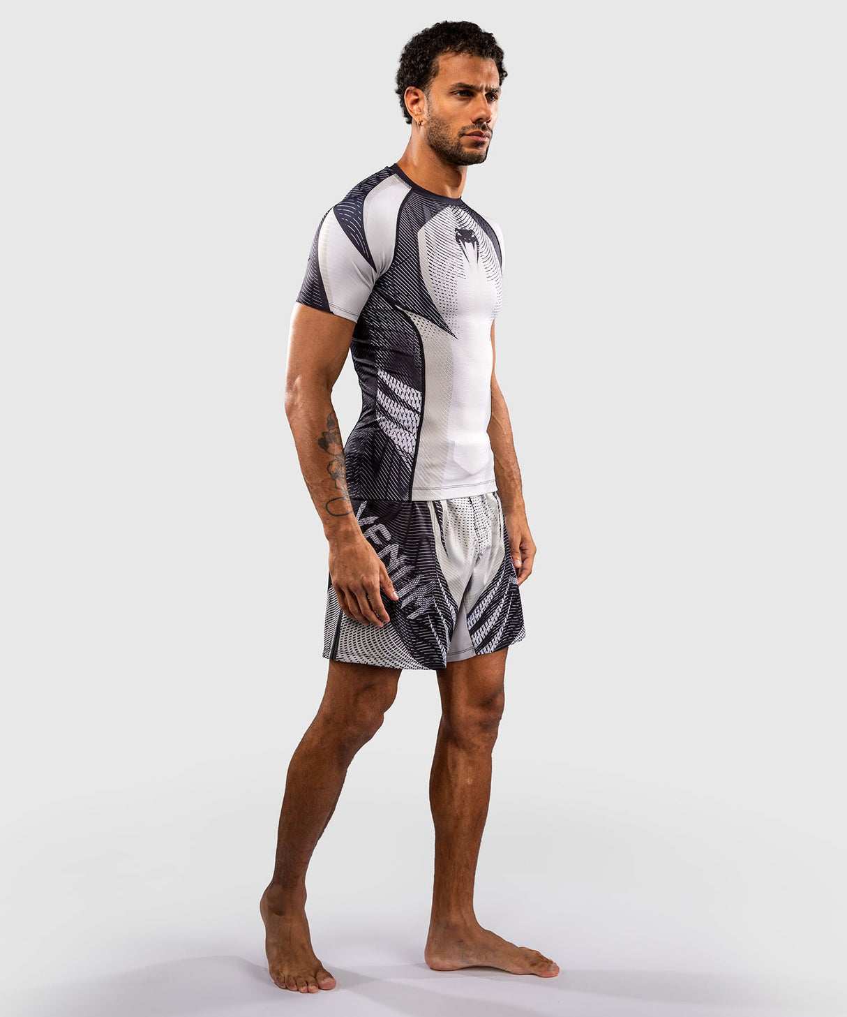 Venum Rashguard Galactic 3.0 - Offwhite/Zwart