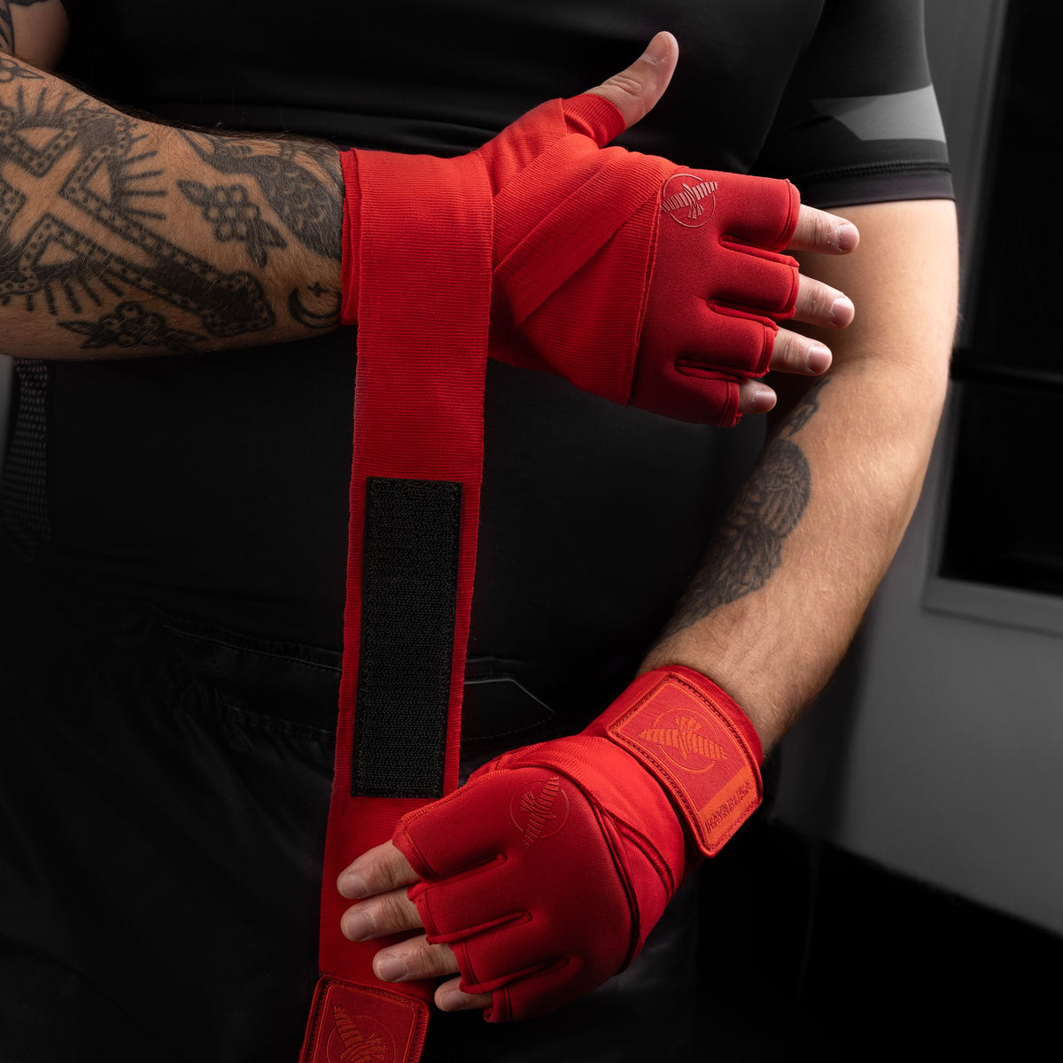 Hayabusa Handwraps Knuckle Guard - Rood