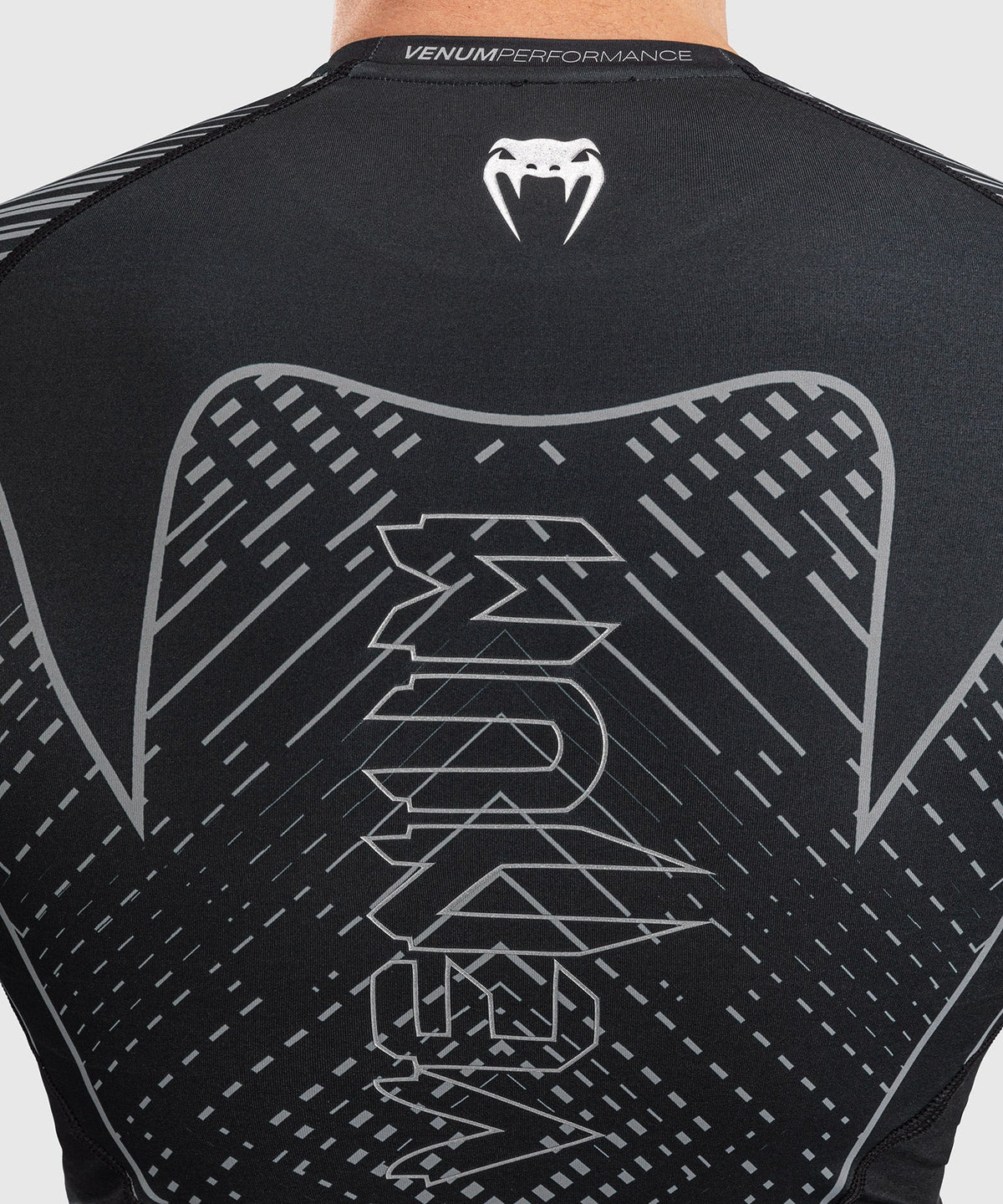 Venum Rashguard Midnight Fury - Zwart/Grijs/Zilver