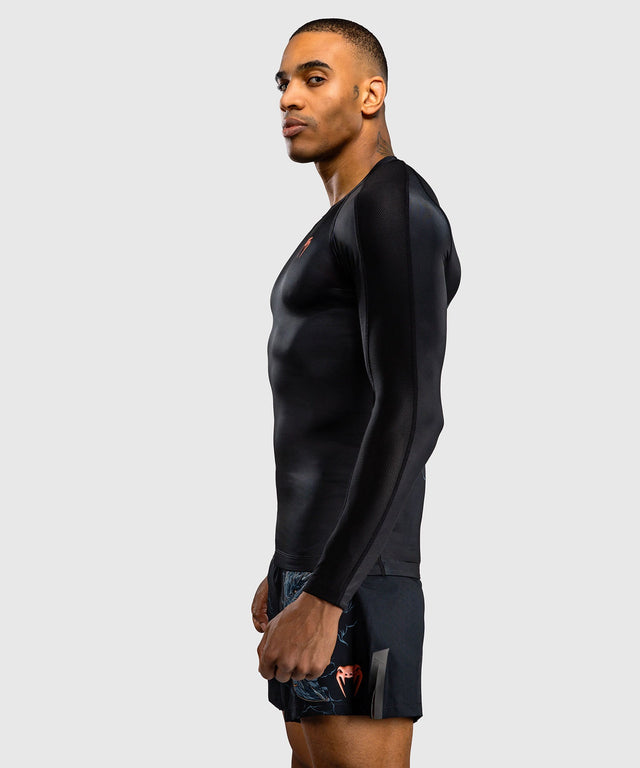 Rashguard Venum Thunder Dragon Manga Larga – Negro/Gris/Cobre