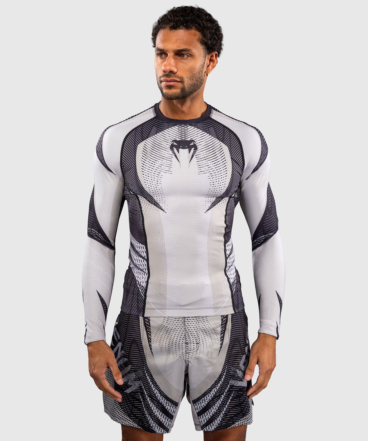 Venum Rashguard Galactic 3.0 - Offwhite/Zwart