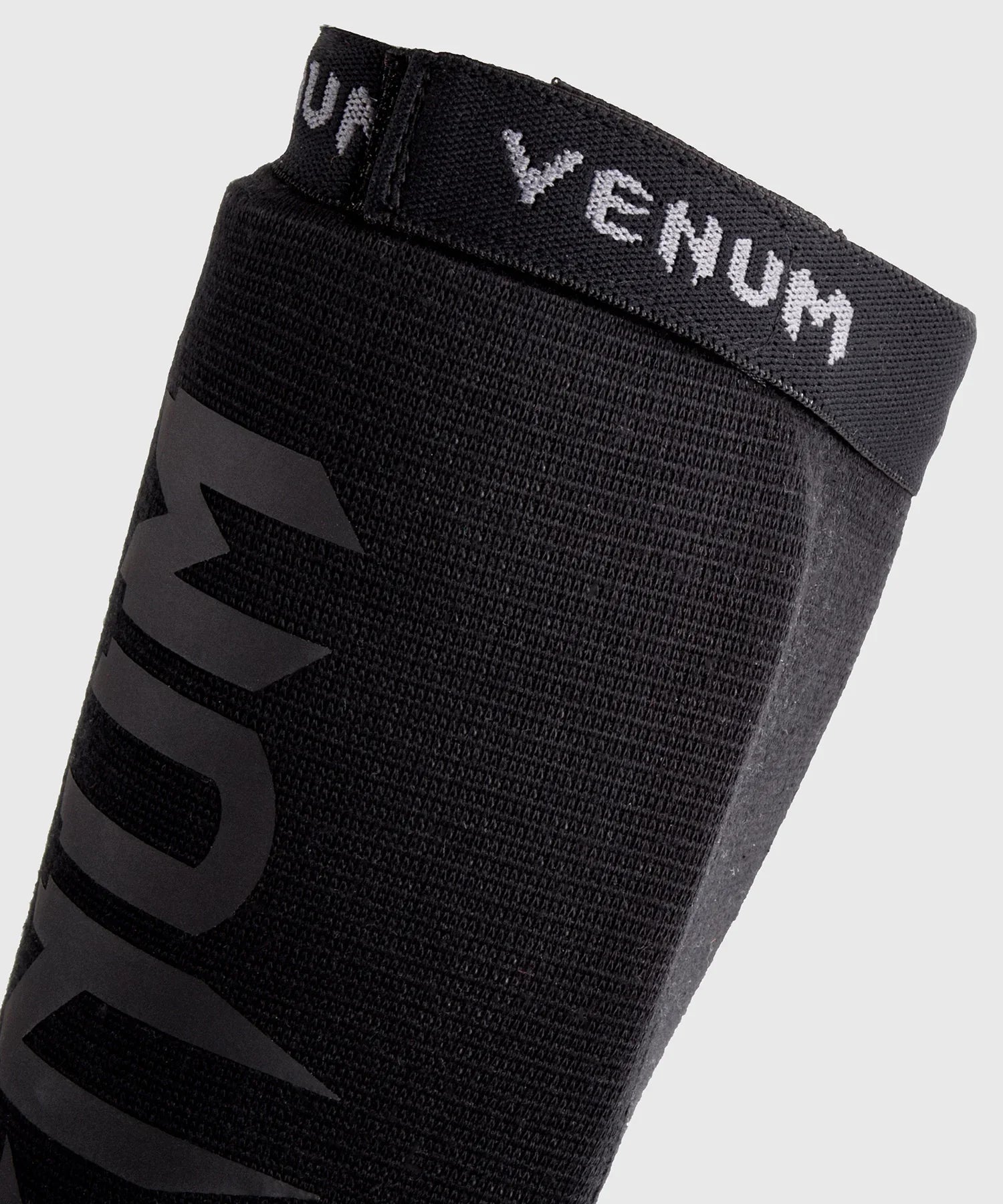 Venum Kickboks Scheenbeschermers Kontact zonder voet - Zwart/Zwart