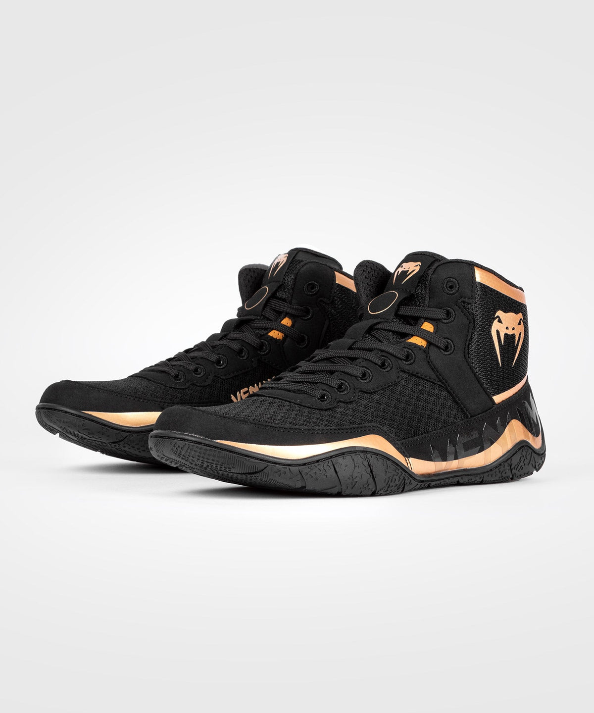 Venum Worstelschoenen Elite - Zwart/Brons