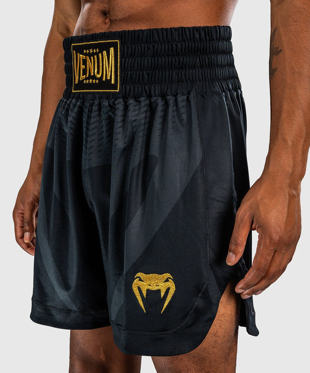 Calções de boxe Venum Attack – Preto/Ouro