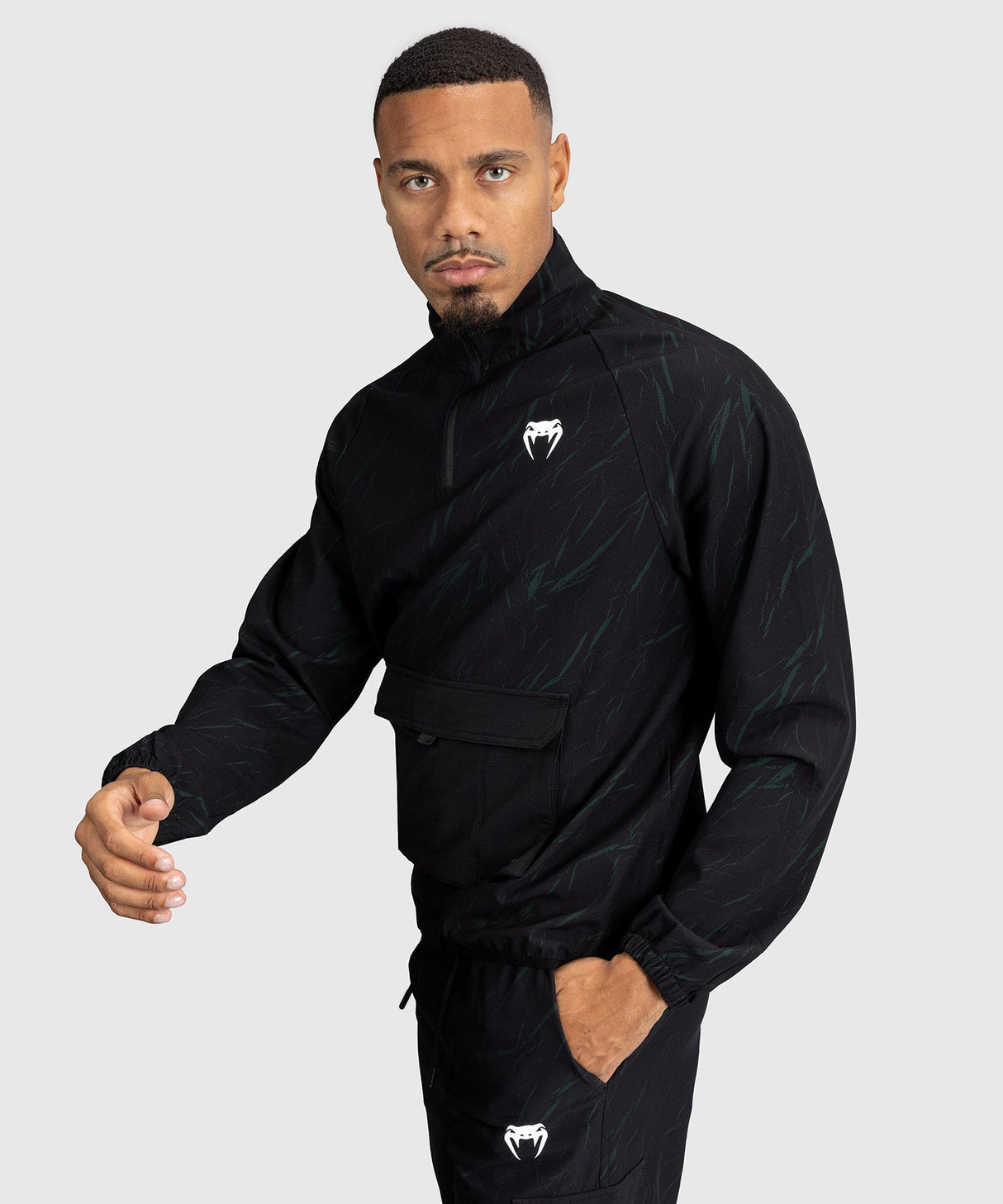 Venum Trainingsjack Trooper - Zwart/Forest Green