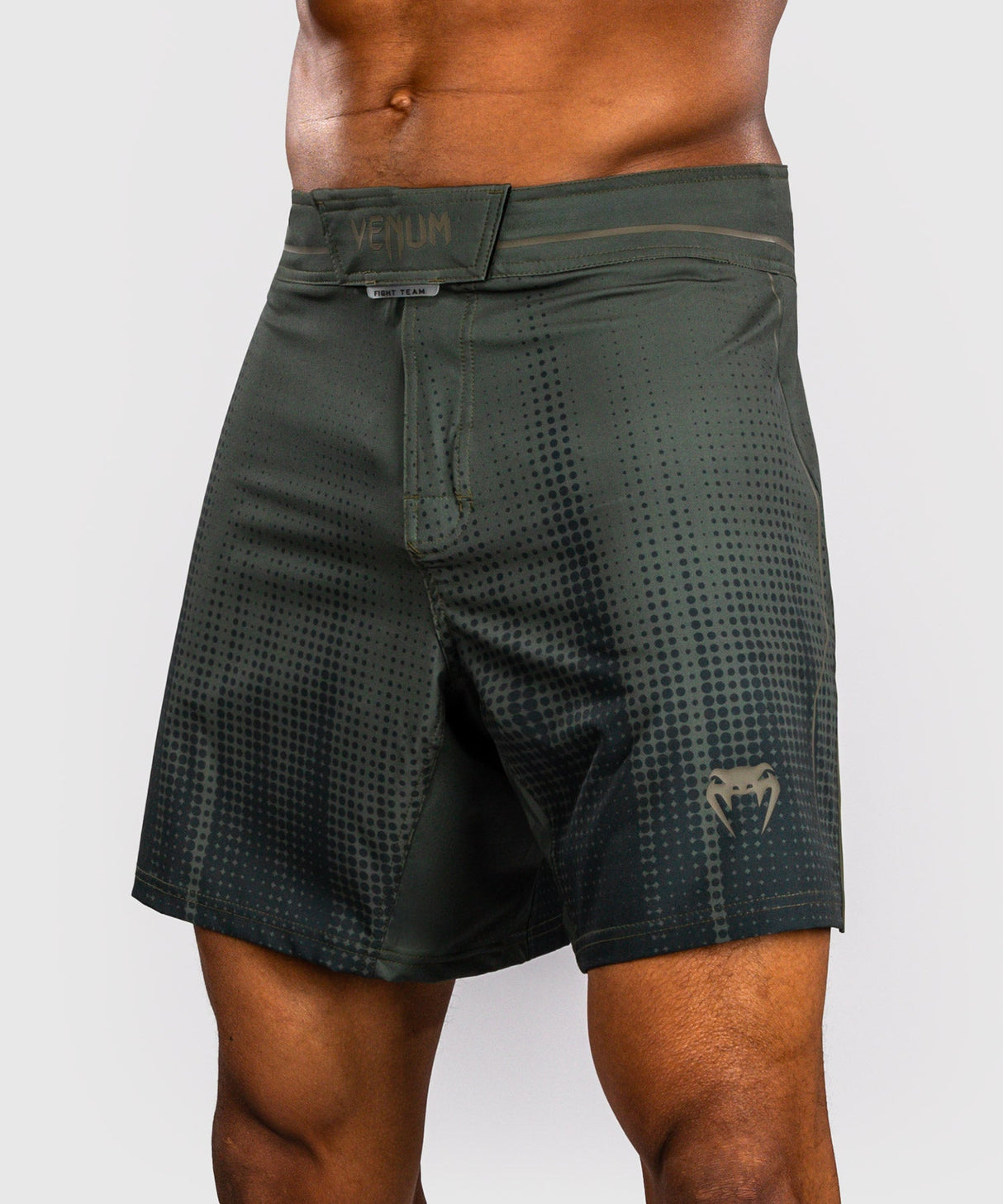 Venum MMA Shorts Stealth - Kaki/Donkergroen