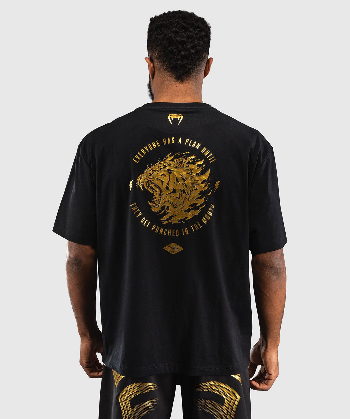 Venum x Mike Tyson T-Shirt Tiger - Zwart/Goud
