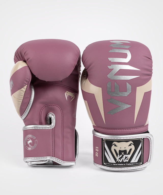 Venum Boxing gloves x Kaz – Dark Orchid/Silver