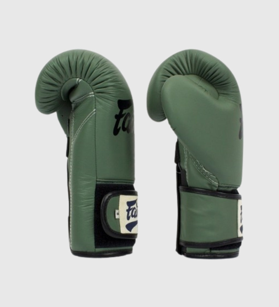 Fairtex (Kick)Bokshandschoenen BGV11 ’F-Day’ - Kaki Groen - (Kick)Bokshandschoenen