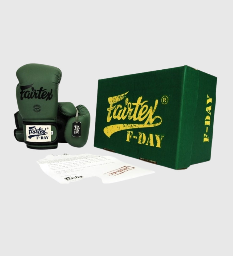 Fairtex (Kick)Bokshandschoenen BGV11 ’F-Day’ - Kaki Groen - (Kick)Bokshandschoenen