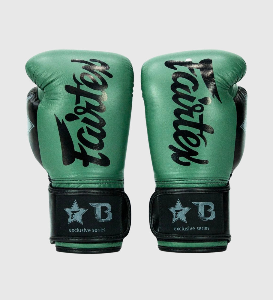 Fairtex (Kick)Bokshandschoenen FXB V2 - Kaki Groen/Zwart - (Kick)Bokshandschoenen