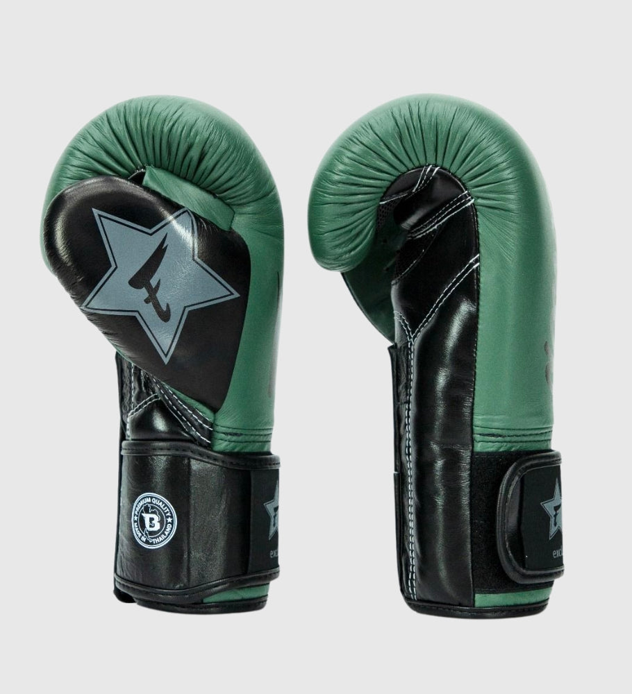 Fairtex (Kick)Bokshandschoenen FXB V2 - Kaki Groen/Zwart - (Kick)Bokshandschoenen