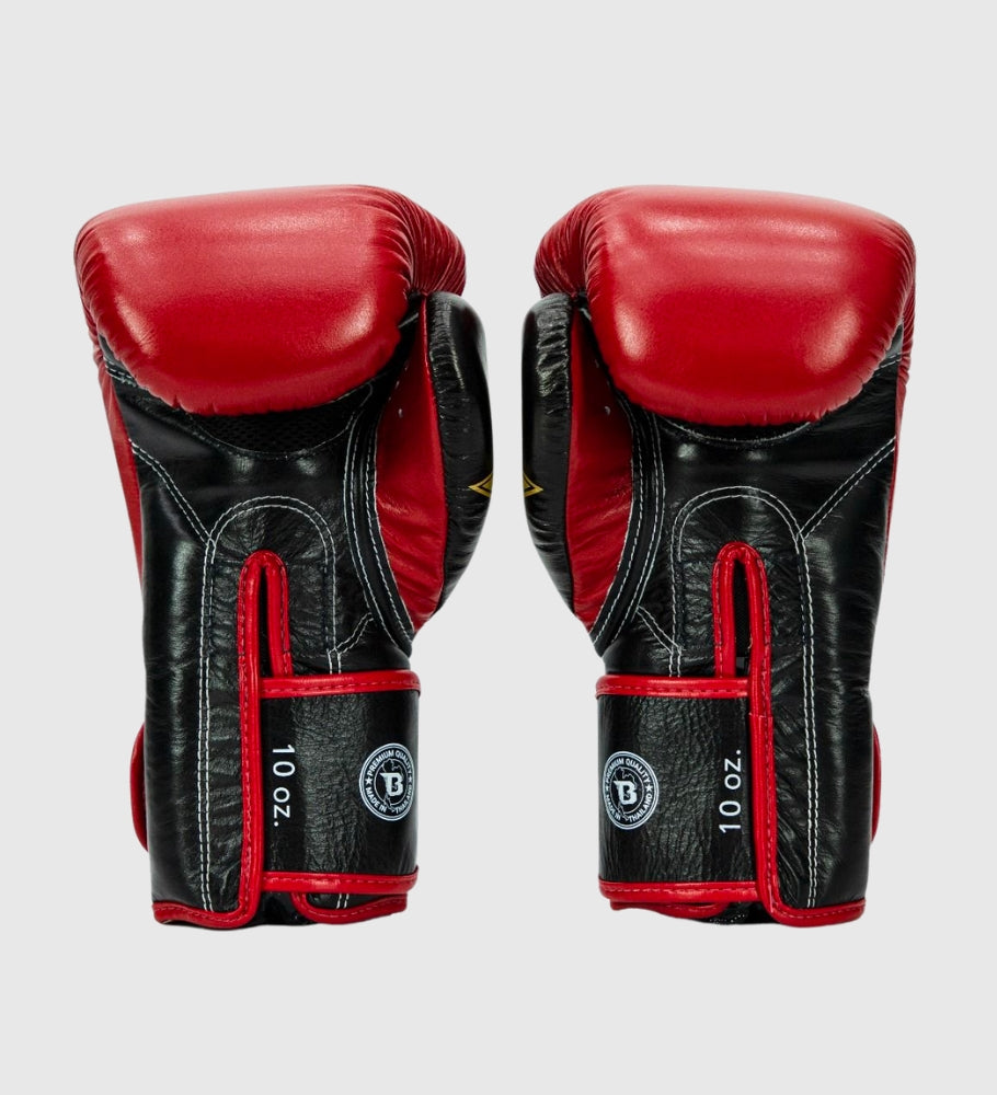 Fairtex (Kick)Bokshandschoenen FXB V2 - Rood/Zwart/Goud - (Kick)Bokshandschoenen