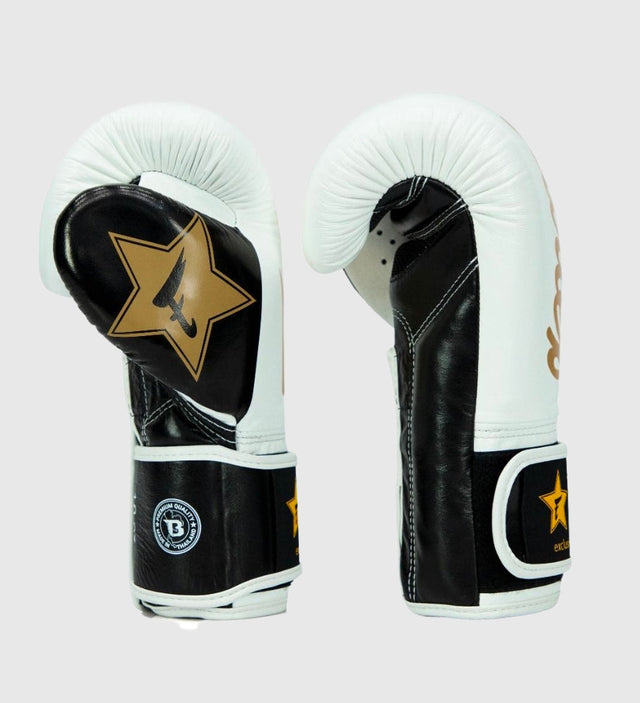 Fairtex Boksehandsker FXB V2 - Hvid/Sort/Guld - Boksehandsker
