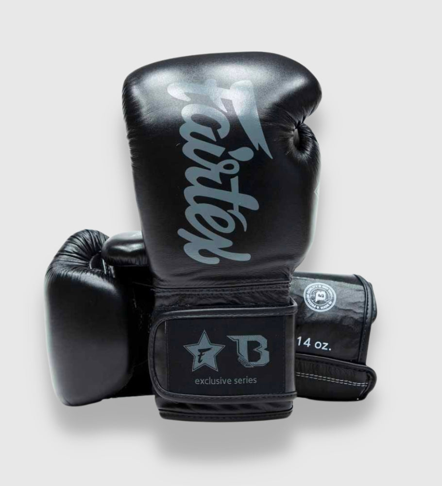 Fairtex (Kick)Bokshandschoenen FXB V2 - Zwart/Grijs - (Kick)Bokshandschoenen