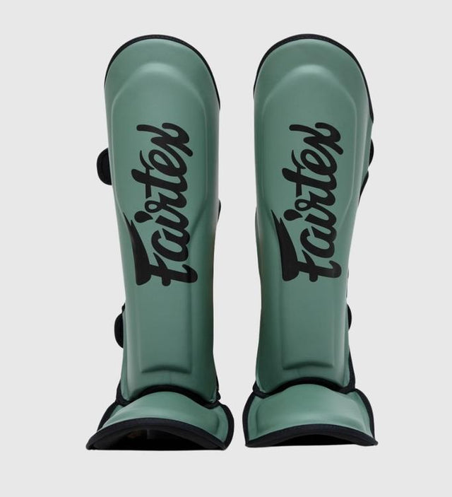 Fairtex Skinnebensbeskyttere FXB - Militærgrøn/Sort - Skinnebensbeskyttere