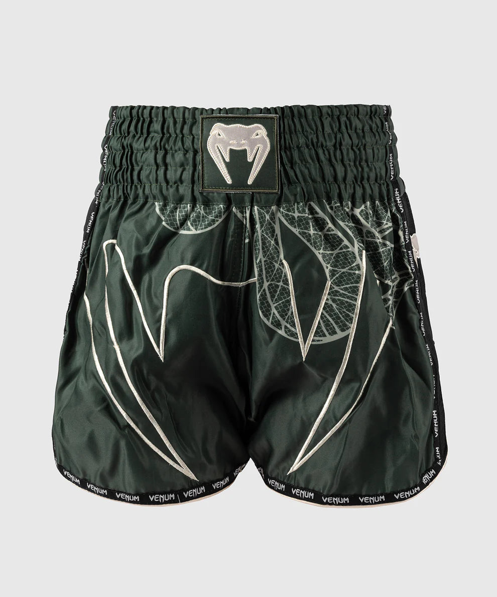 Venum Muay Thai Shorts Serpenti - Kaki Groen