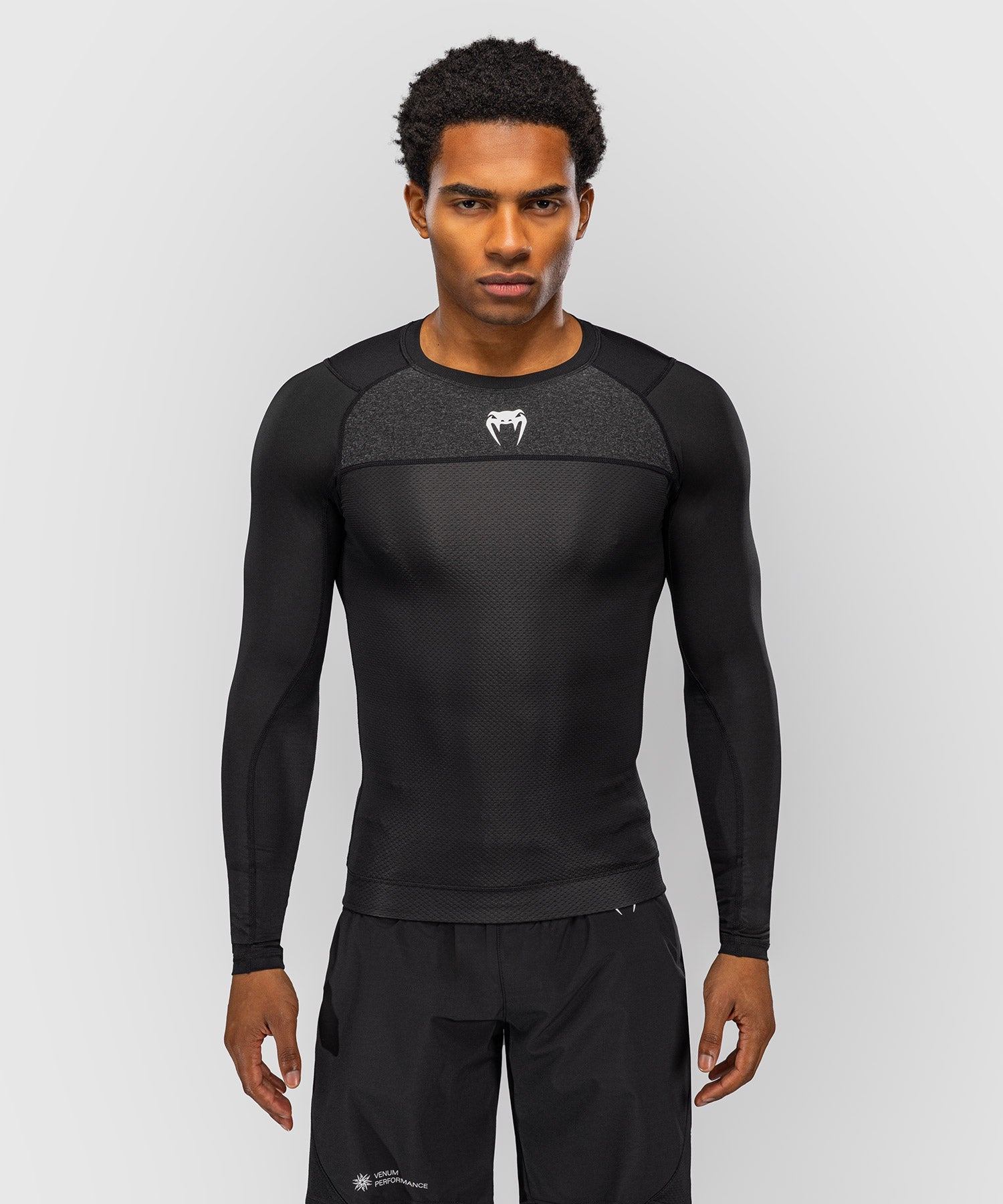 Venum Rashguard G-Fit Scale Lange Mouwen - Zwart