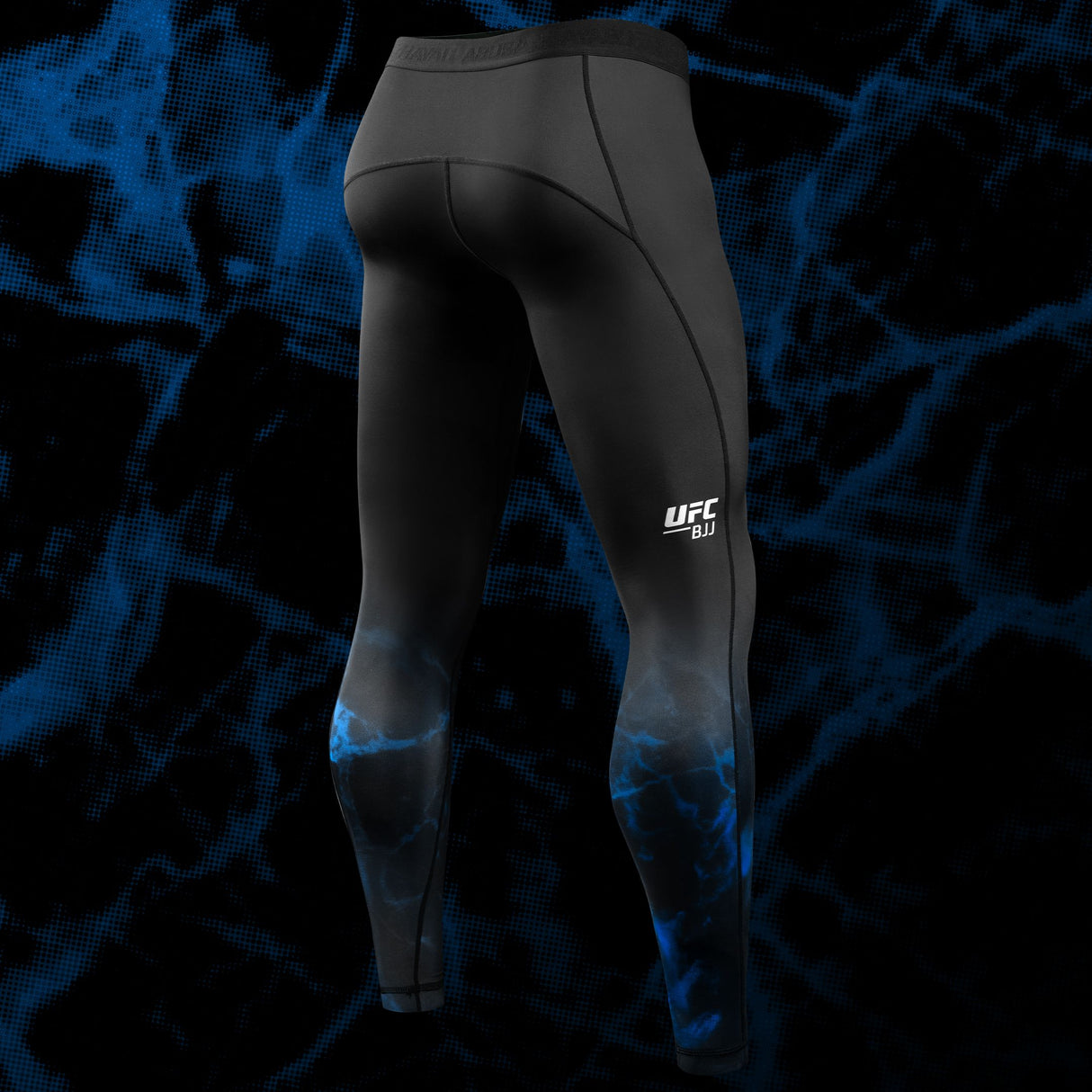 Hayabusa x UFC BJJ Compressie Shorts - Zwart/Blauw
