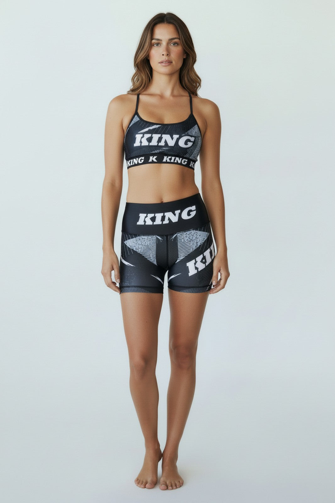 King Pro Boxing Compressie Shorts Shadow 1 Dames - Zwart