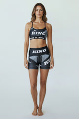 King Pro Boxing Compressie Shorts Shadow 1 Dames - Zwart