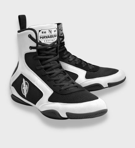 Hayabusa Boksschoenen Pro - Wit/Zwart - Boksschoenen