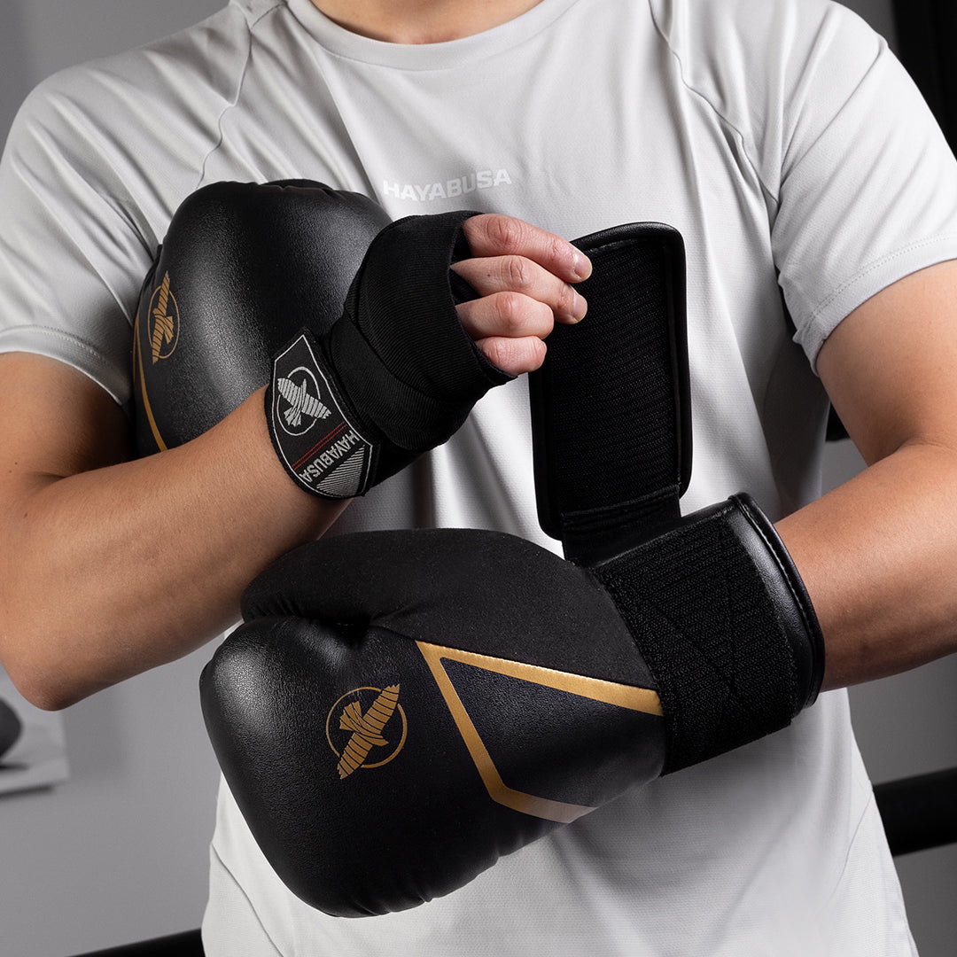 Hayabusa Bokshandschoenen E1 - Zwart/Goud