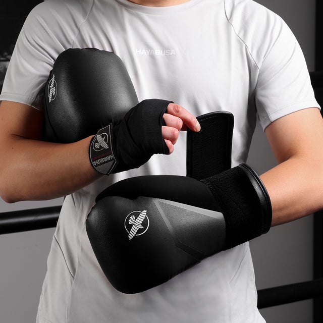 Mănuși de box Hayabusa E1 – Negru/Gri