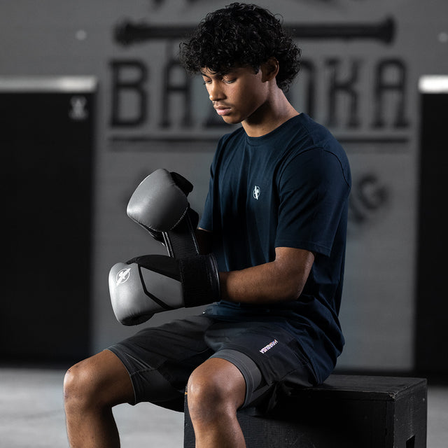 Gants de boxe Hayabusa E1 Enfant – Gris/Noir