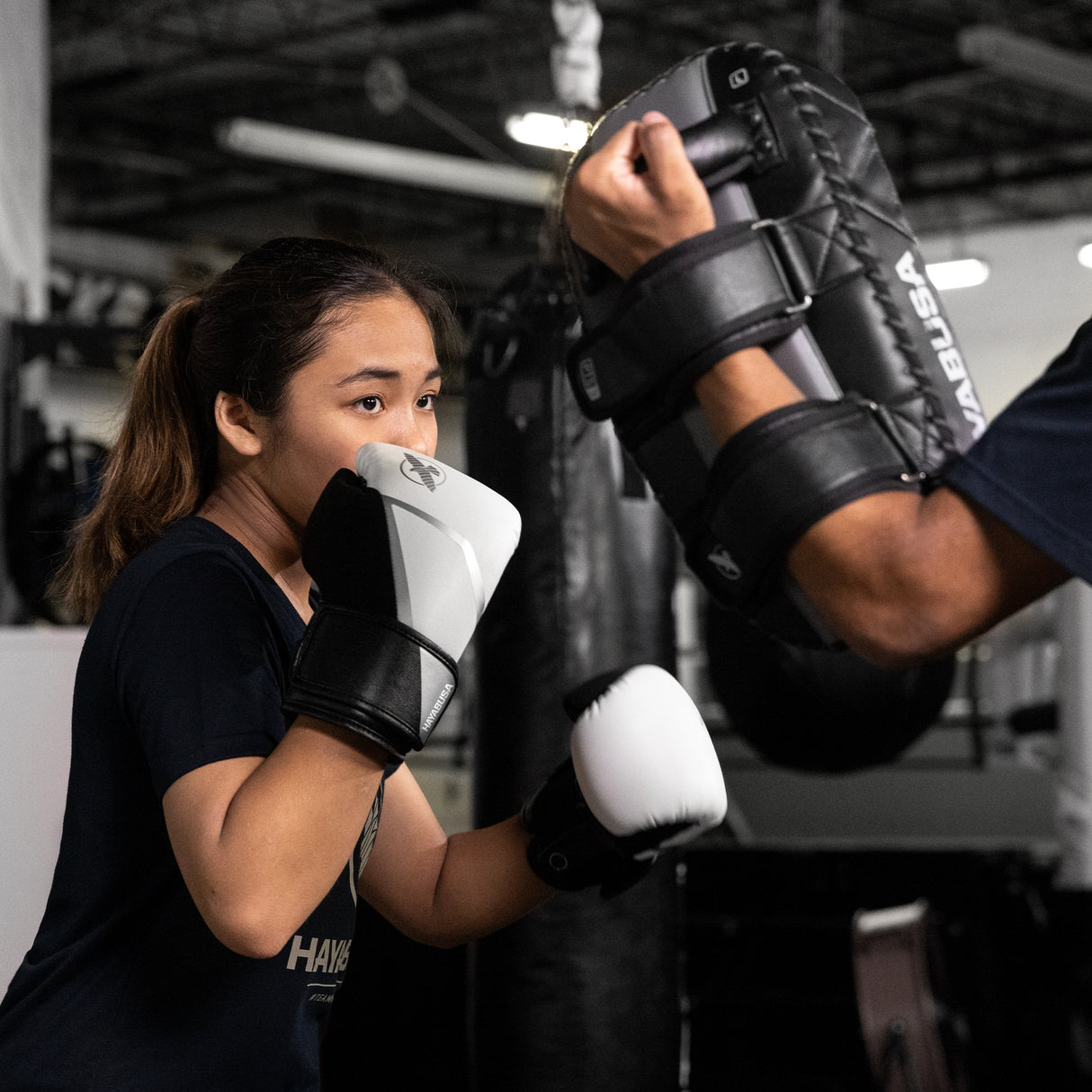 Hayabusa Bokshandschoenen E1 Kids - Wit/Zwart/Zilver