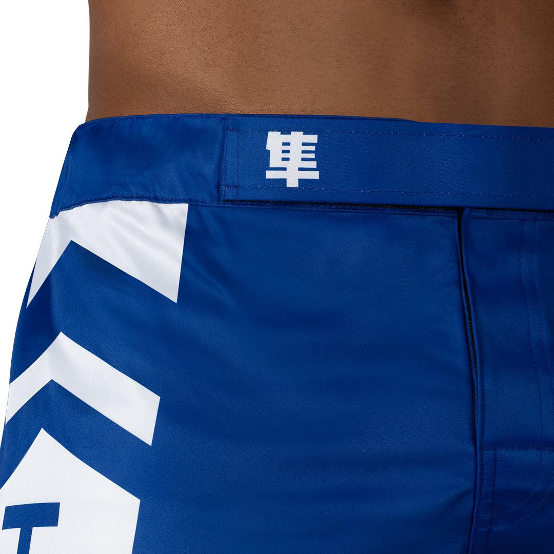 Hayabusa MMA Shorts Icon Lang - Blauw/Wit