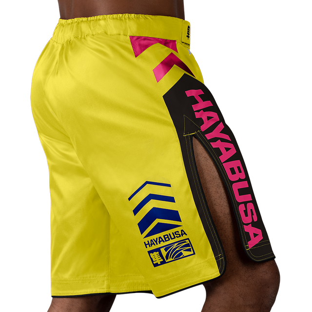 Hayabusa MMA-shorts Icon Lang - Gul/Blå/Pink