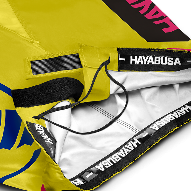 Hayabusa MMA-shorts Icon Lang - Gul/Blå/Pink