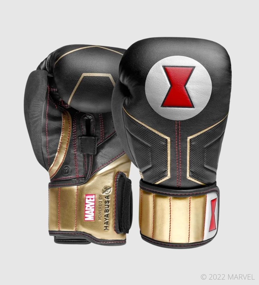 Hayabusa (Kick)Bokshandschoenen Black Widow - Zwart/Goud - (Kick)Bokshandschoenen