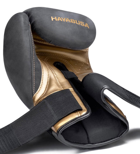 Hayabusa (Kick)Bokshandschoenen T3 LX - Zwart/Goud - (Kick)Bokshandschoenen