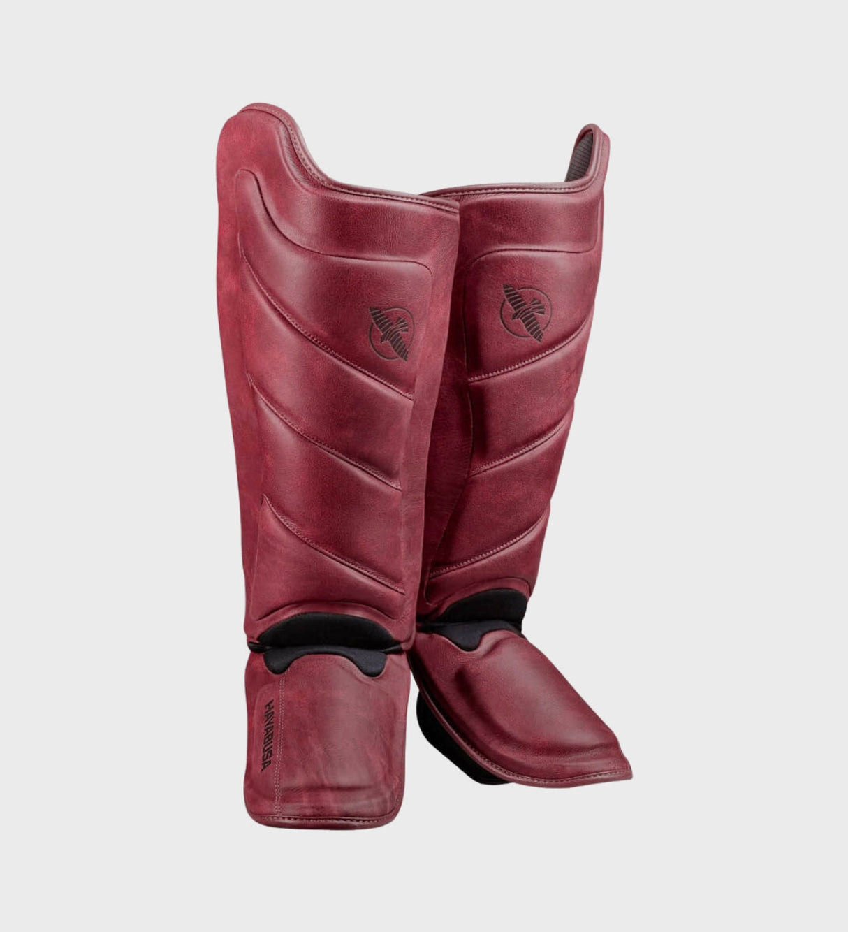Hayabusa Kickboks Scheenbeschermers T3 LX - Bordeaux Rood - Scheenbeschermers