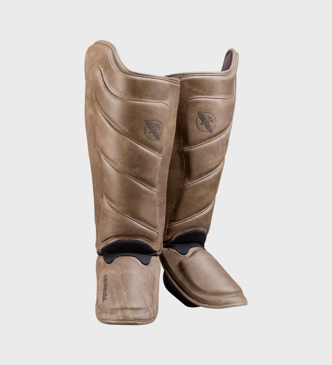 Hayabusa Kickboks Scheenbeschermers T3 LX - Vintage Bruin - Scheenbeschermers