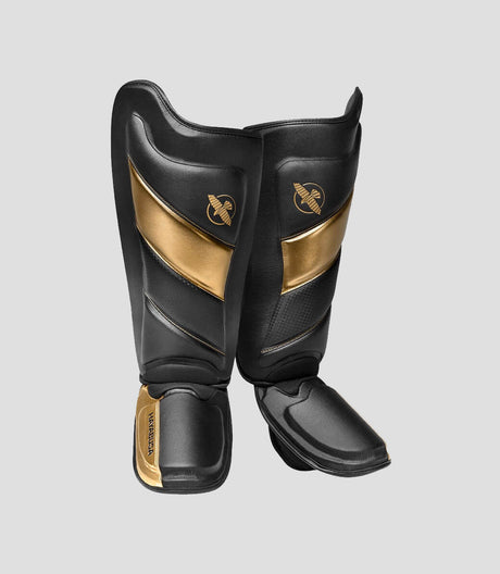 Hayabusa Kickboks Scheenbeschermers T3 - Zwart/Goud - Scheenbeschermers