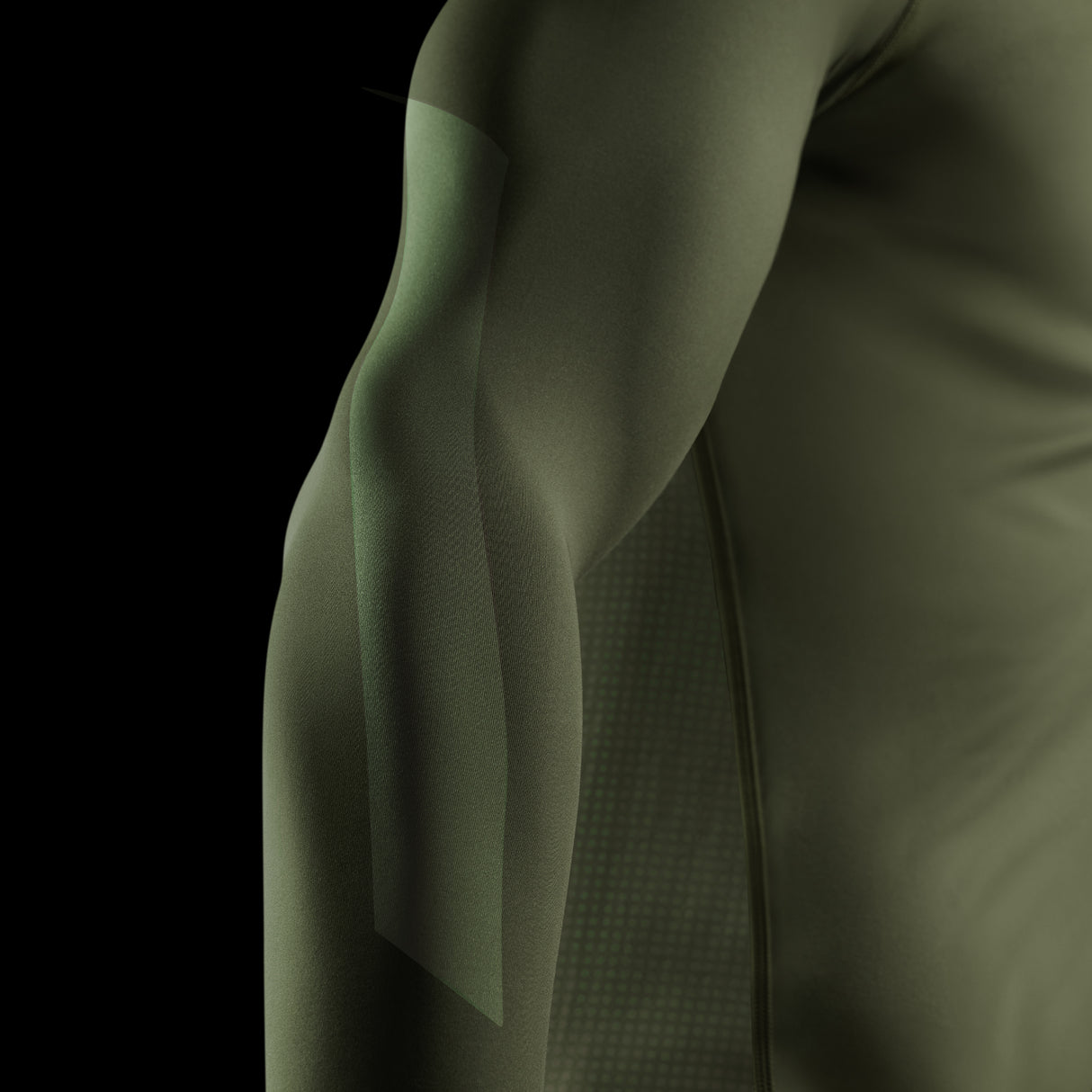 Hayabusa Rashguard Core Lange Mouwen - Donkergroen
