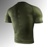 Hayabusa Rashguard Core Korte Mouwen - Donkergroen